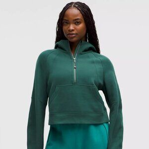 Women's Green Half-Zip Sweater